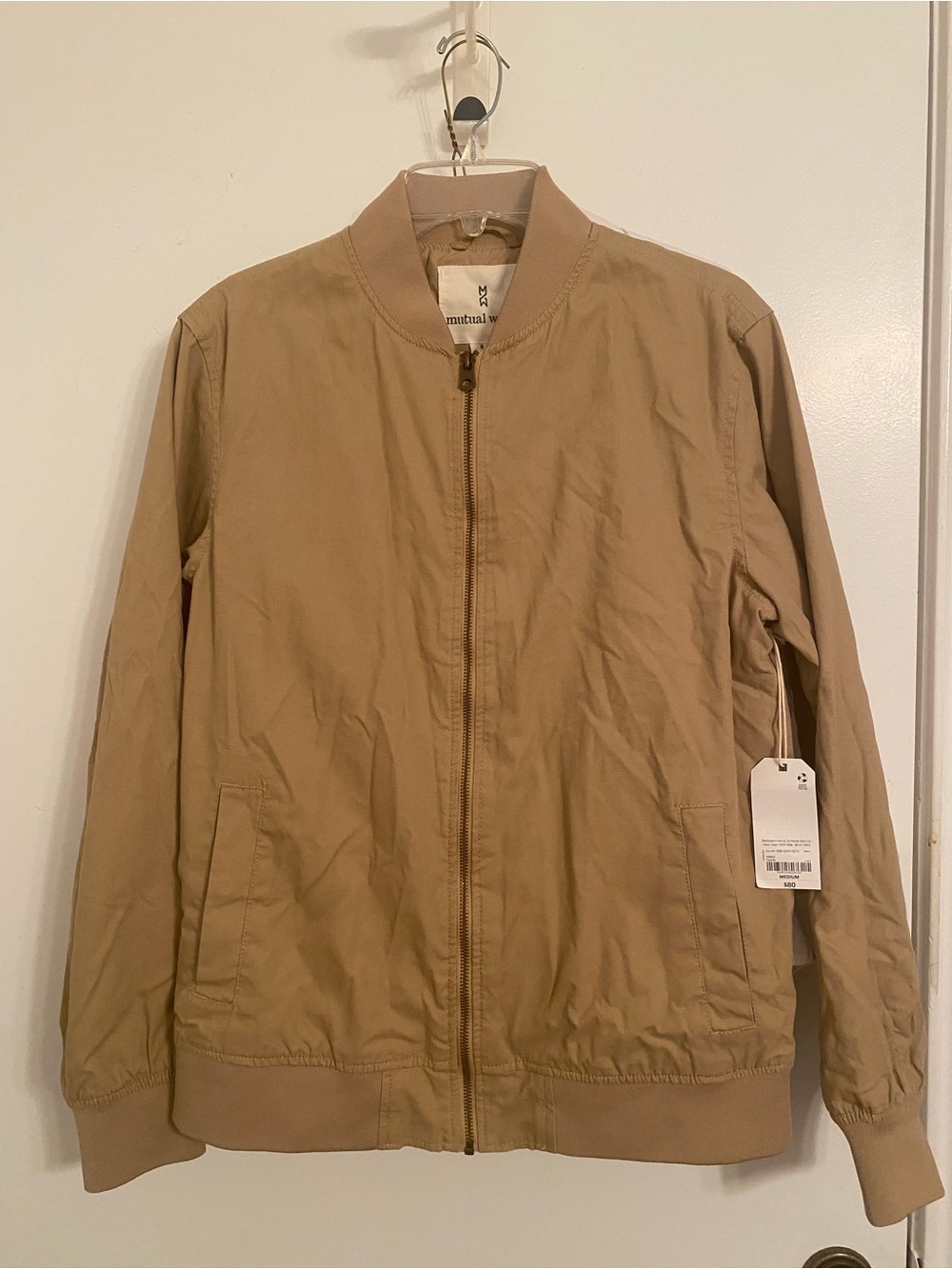 Mutual Weave Tan Jacket - Medium NWT